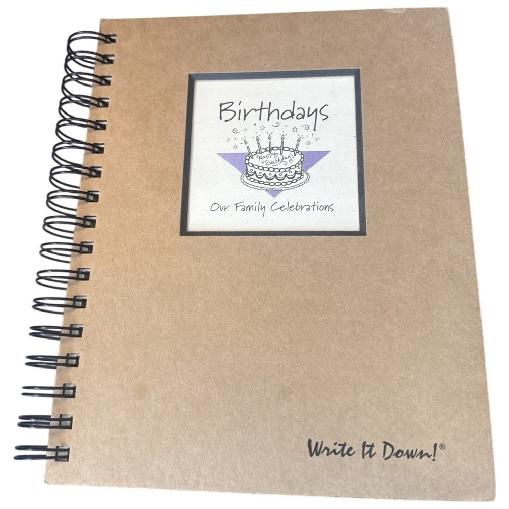 Write it Down series by Journals Unlimited Guided Journal - Birthdays